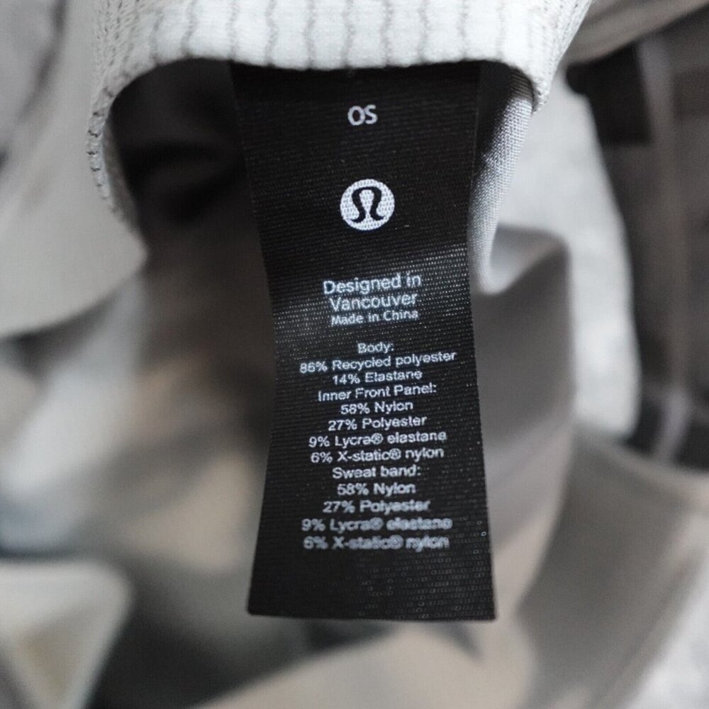 Lululemon Hat Gray Strapback Performance Nylon Un… - image 6